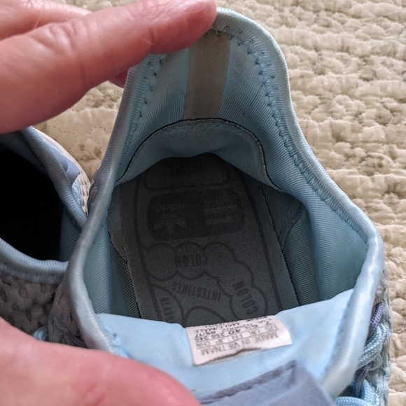 ADIDAS Pharrell Williams Hu Tennis Shoes Light Blue Mens 7 - Picture 6 of 7